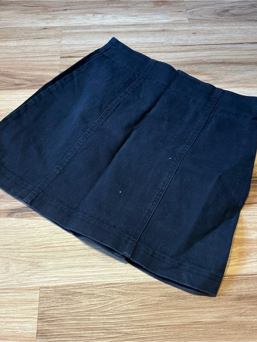 Forever 21 Black Denim Mini Skirt